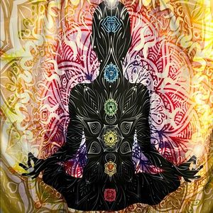 Chakra meditation wall tapestry